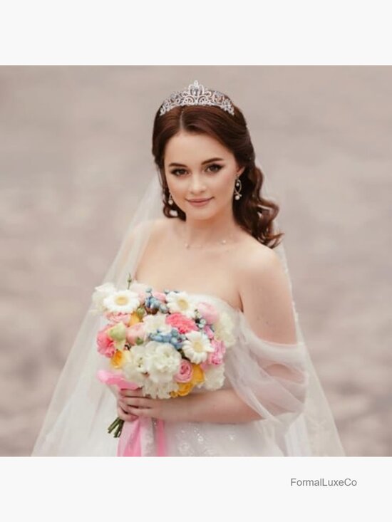 10 Piece Rhinestone Tiara Set with Crowns for Weddings & Parties